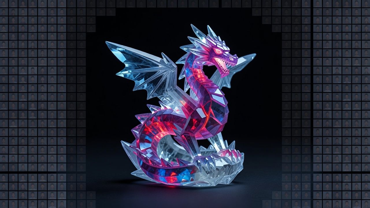 Crystal Dragon Figurine