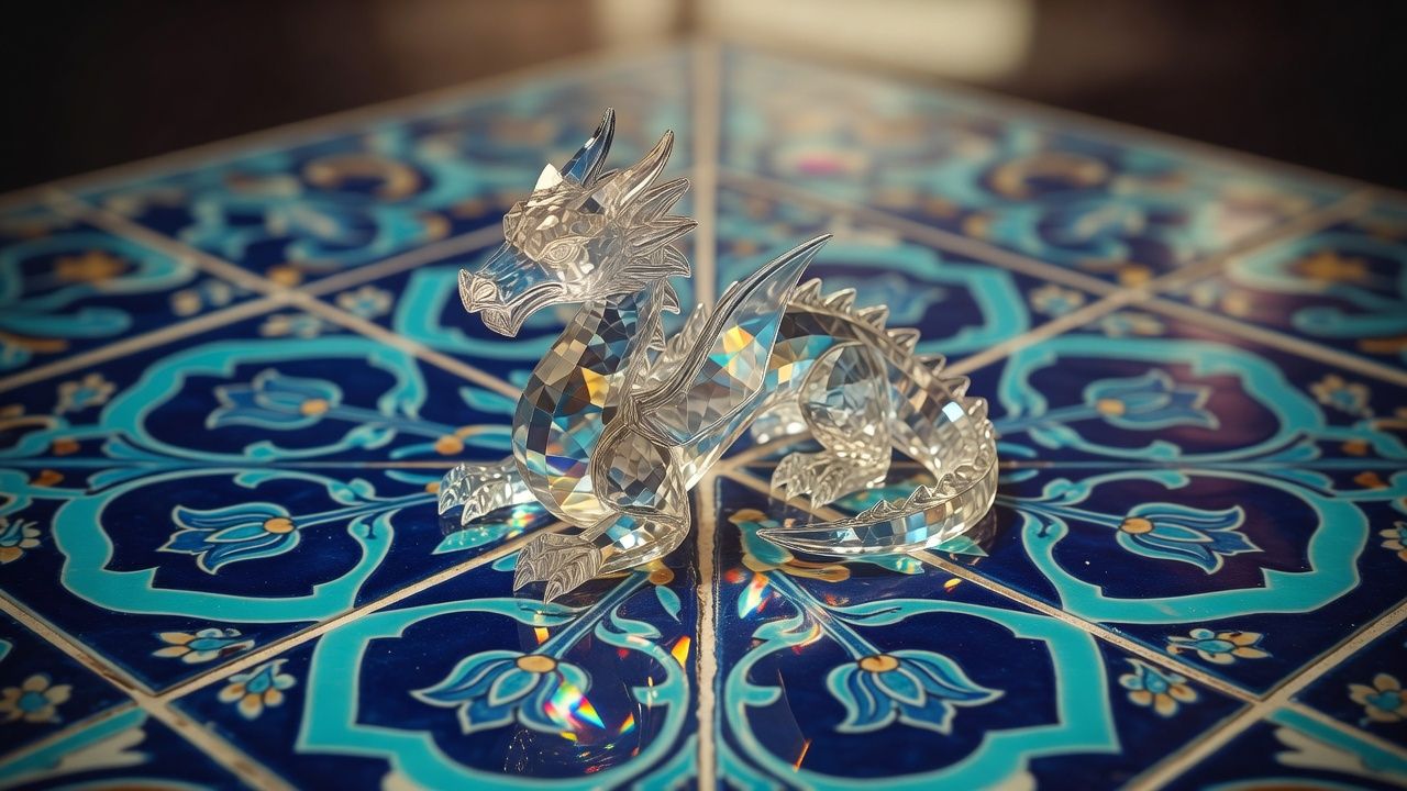 Crystal Dragon Figurine