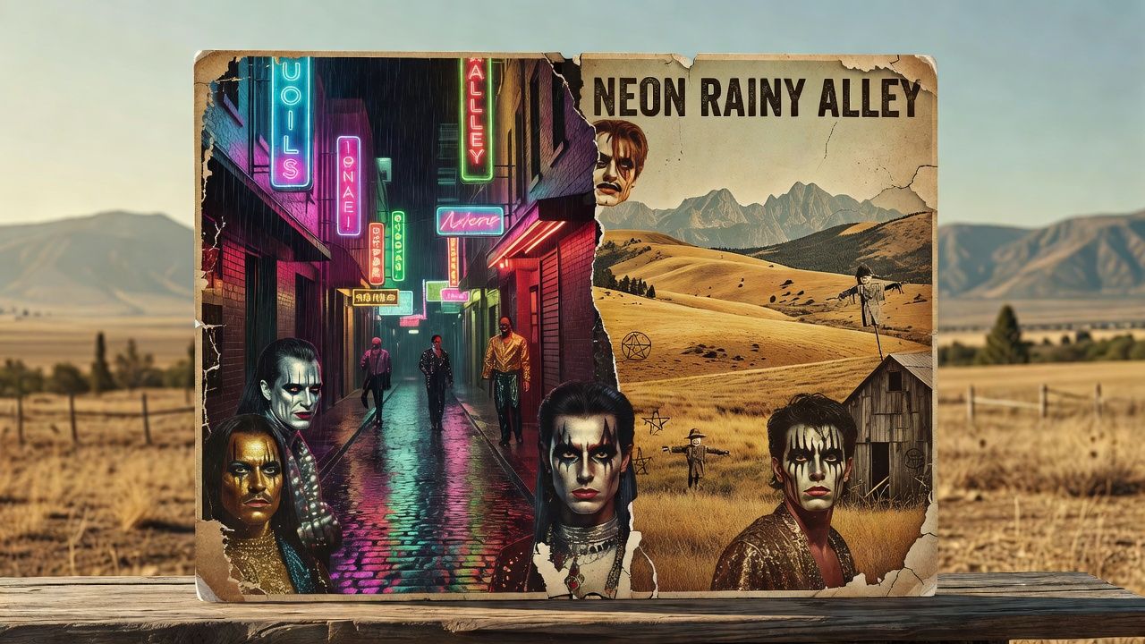 Neon Rainy Alley