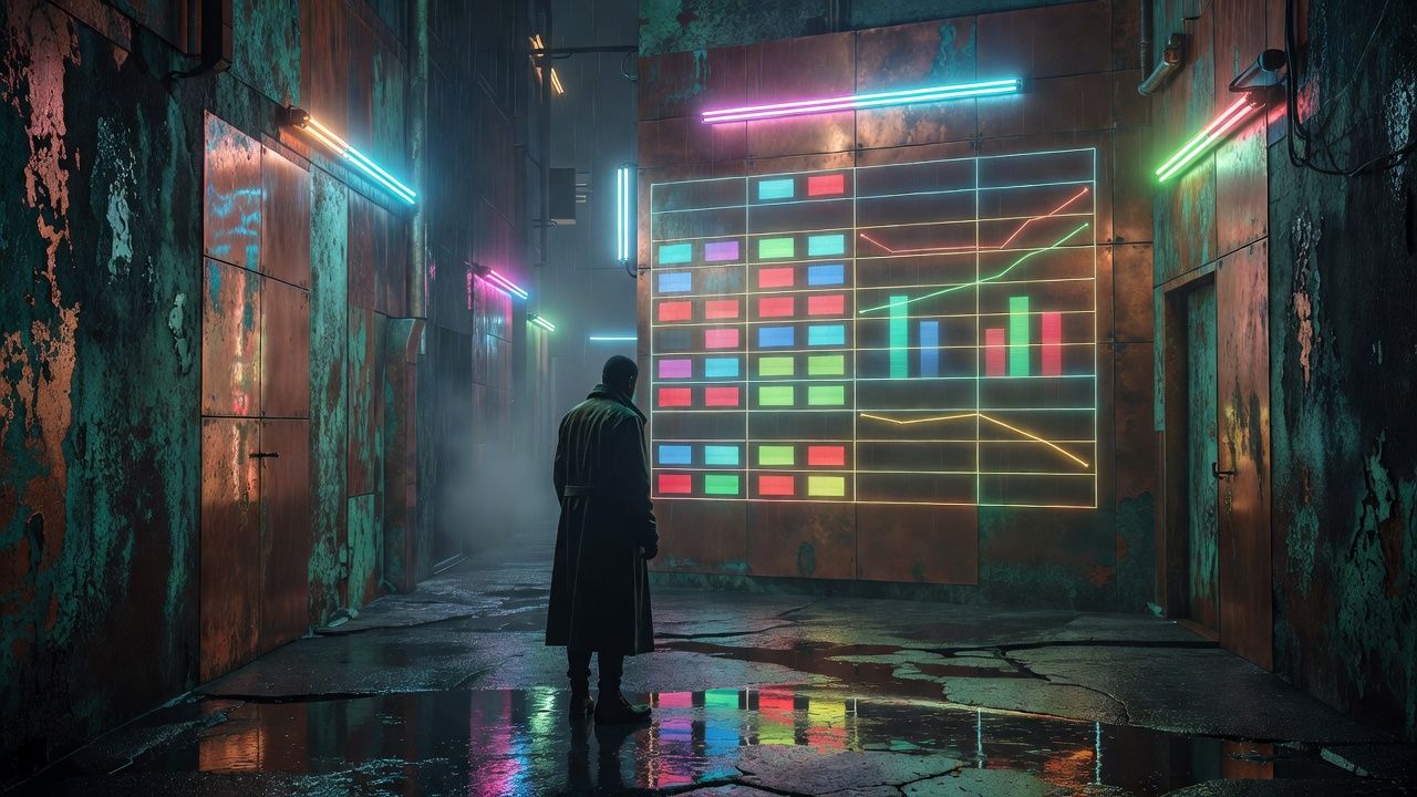 Neon Rainy Alley