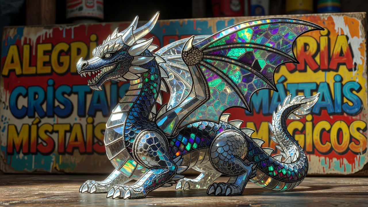 Crystal Dragon Figurine