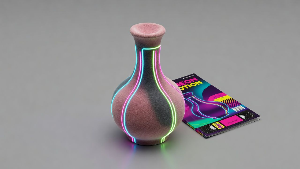 Neon Potion Bottle