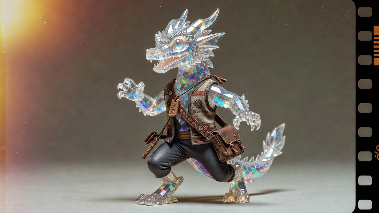 Crystal Dragon Figurine