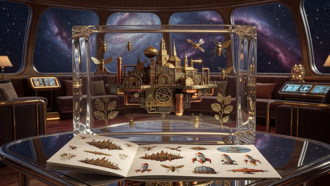 Floating Steampunk City