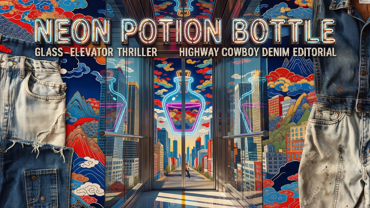 Neon Potion Bottle