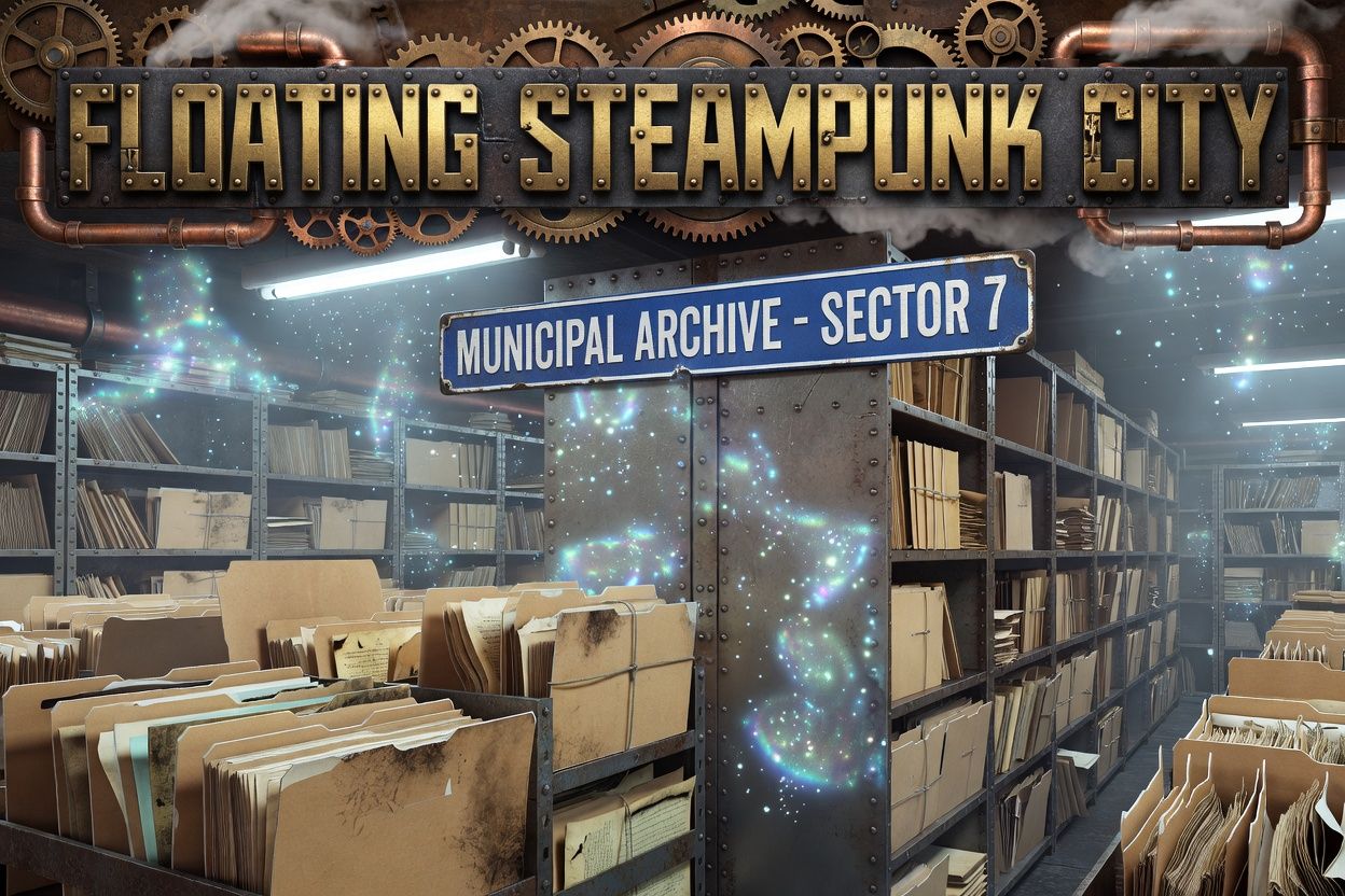 Floating Steampunk City