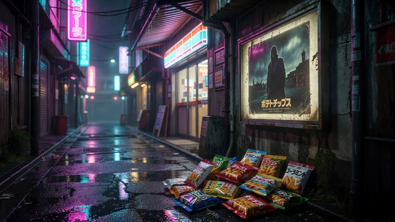 Neon Rainy Alley