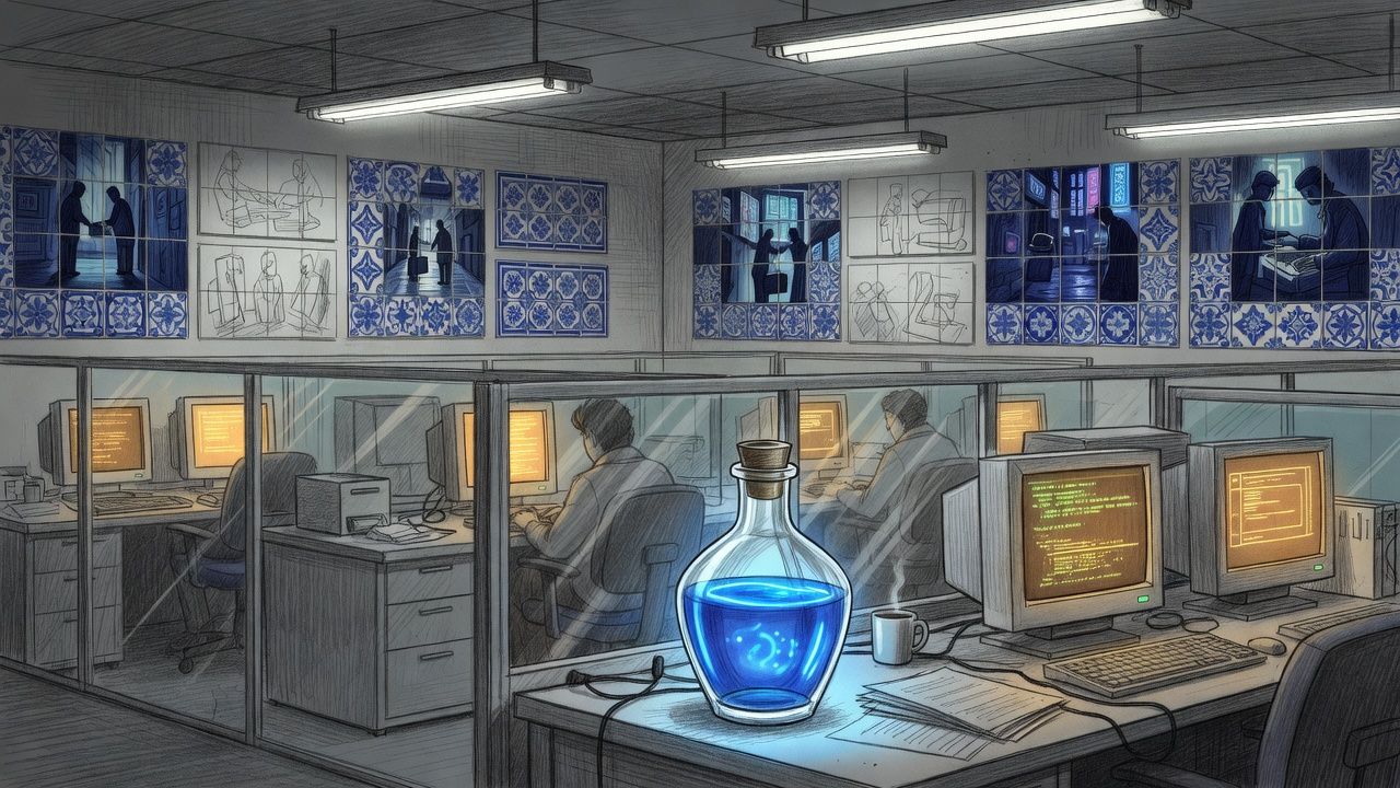 Neon Potion Bottle