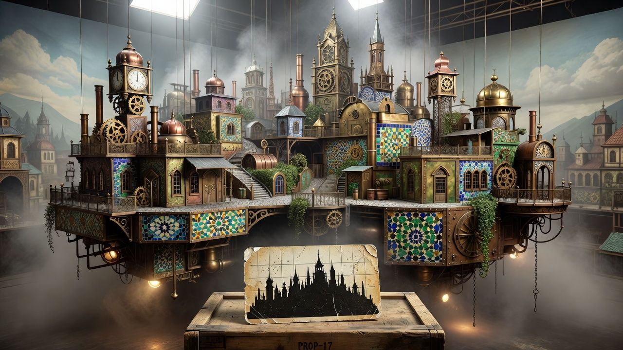Floating Steampunk City