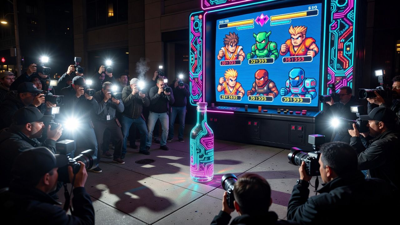 Neon Potion Bottle