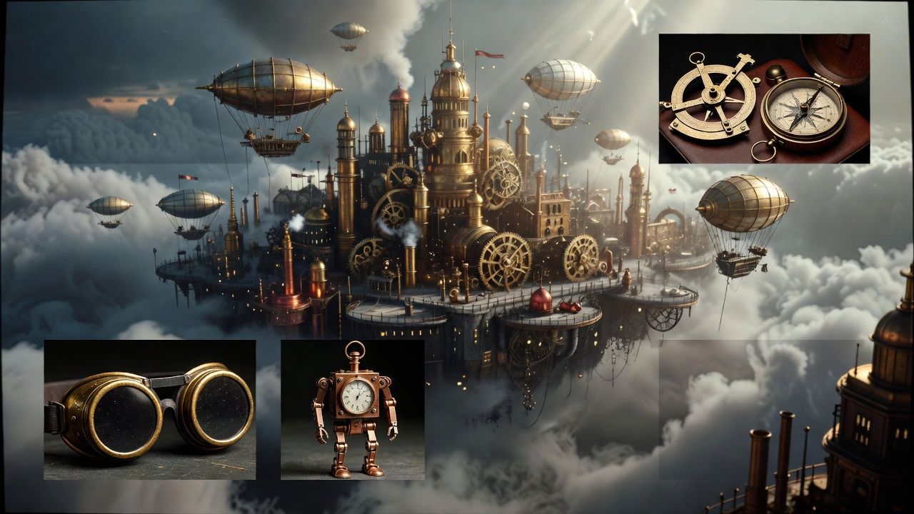 Floating Steampunk City