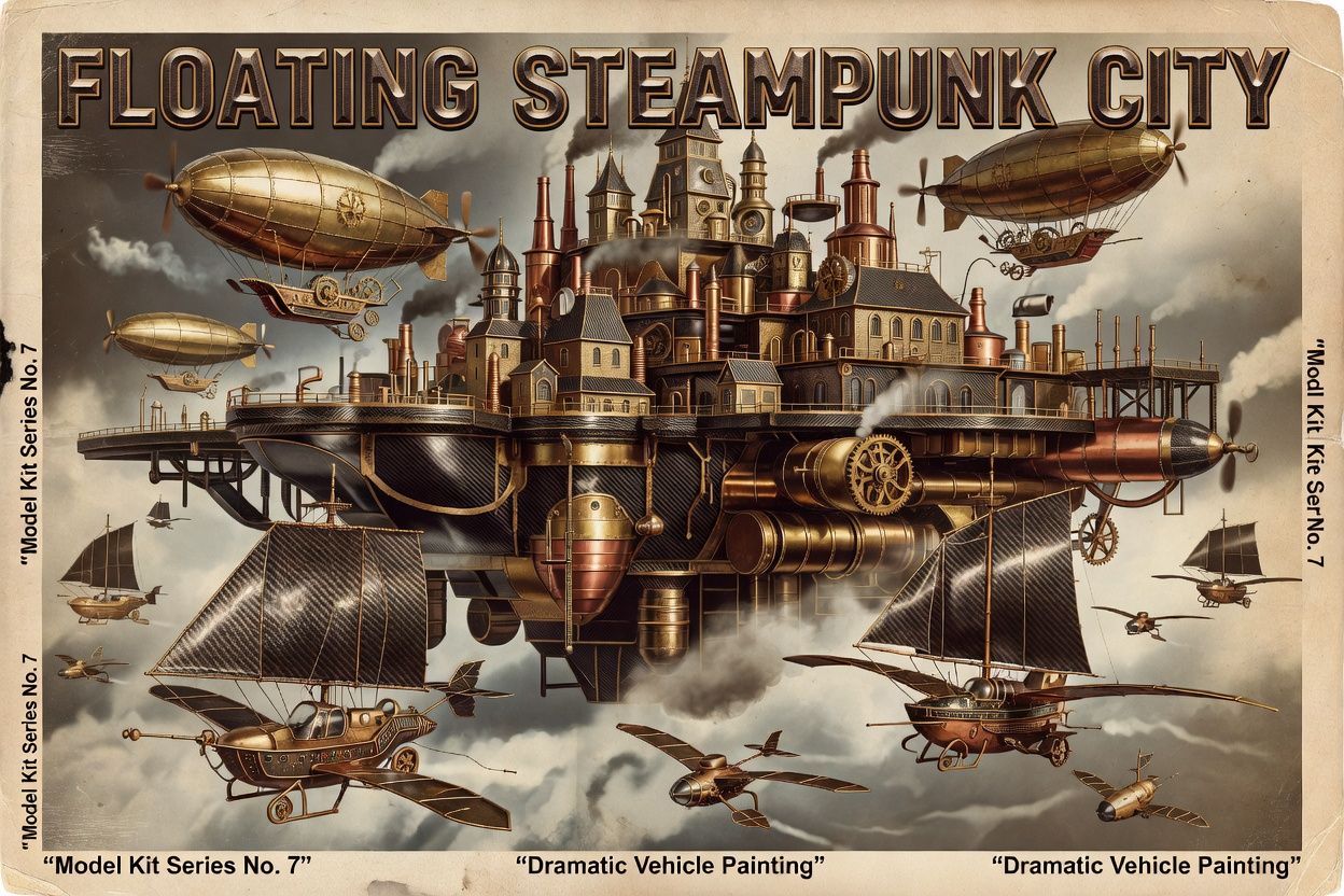 Floating Steampunk City