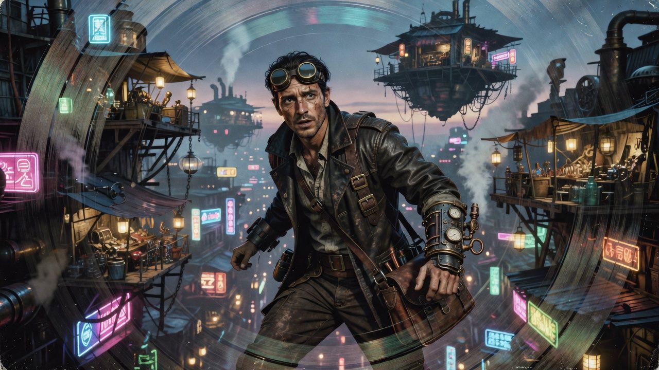 Floating Steampunk City