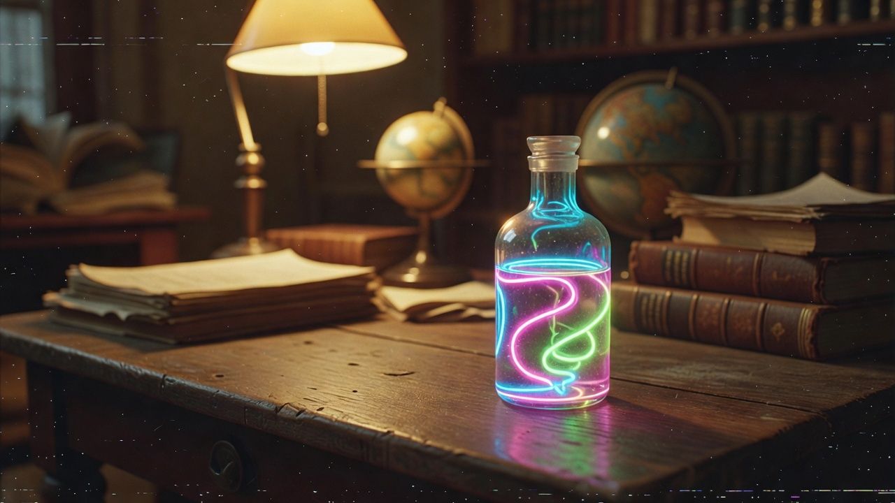 Neon Potion Bottle