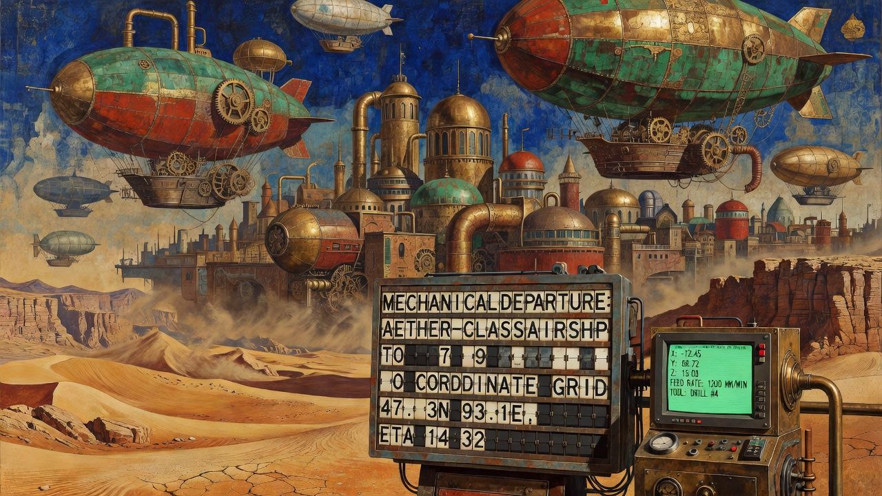 Floating Steampunk City