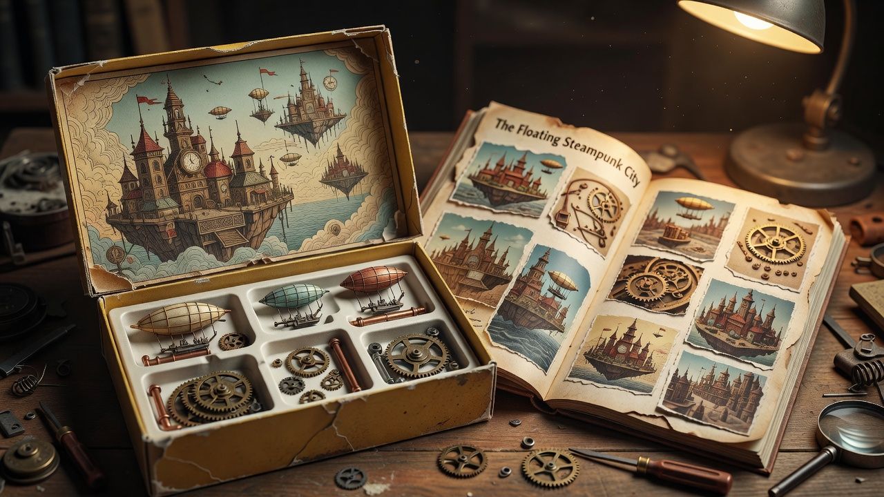 Floating Steampunk City