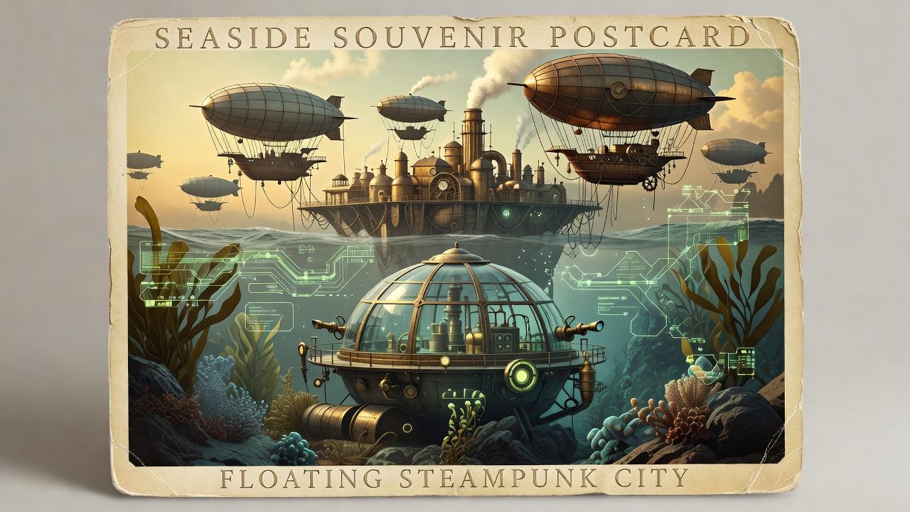 Floating Steampunk City
