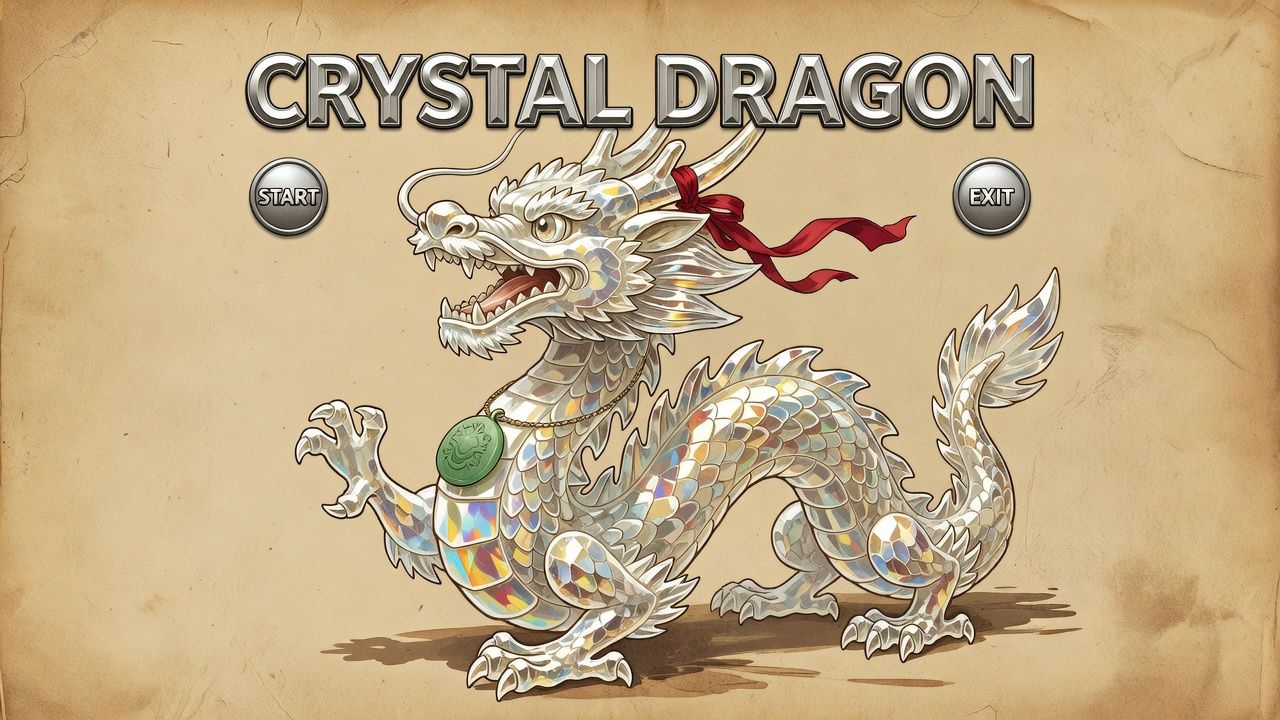 Crystal Dragon Figurine