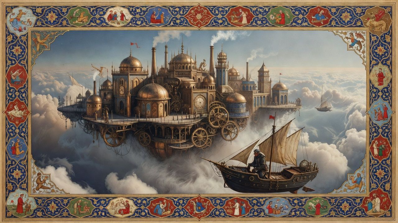 Floating Steampunk City