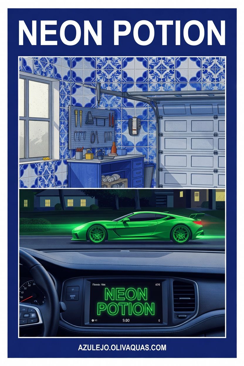 Neon Potion Bottle