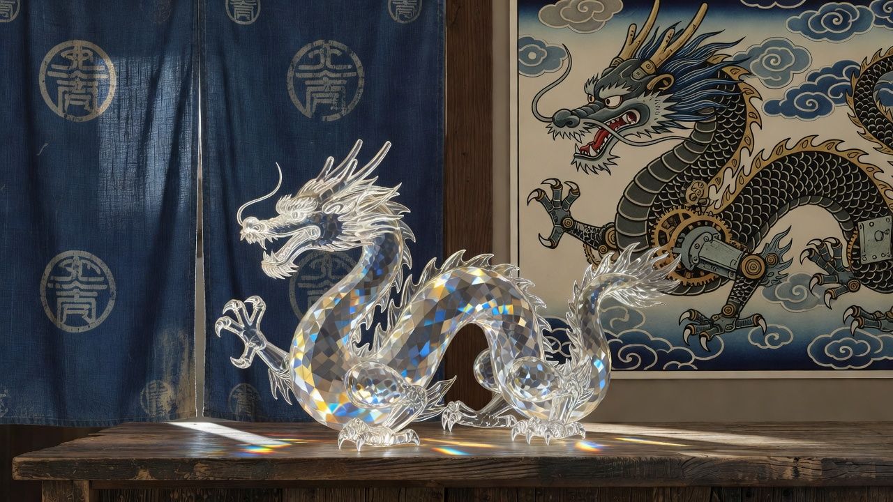 Crystal Dragon Figurine