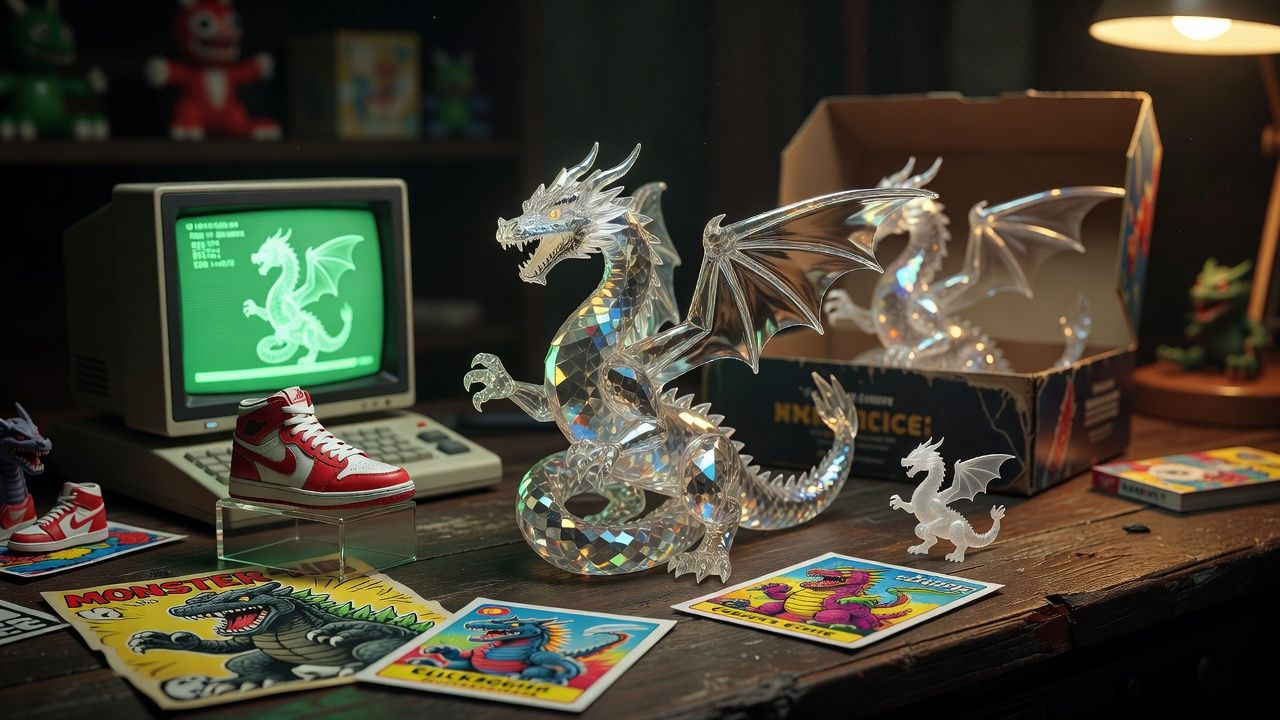 Crystal Dragon Figurine