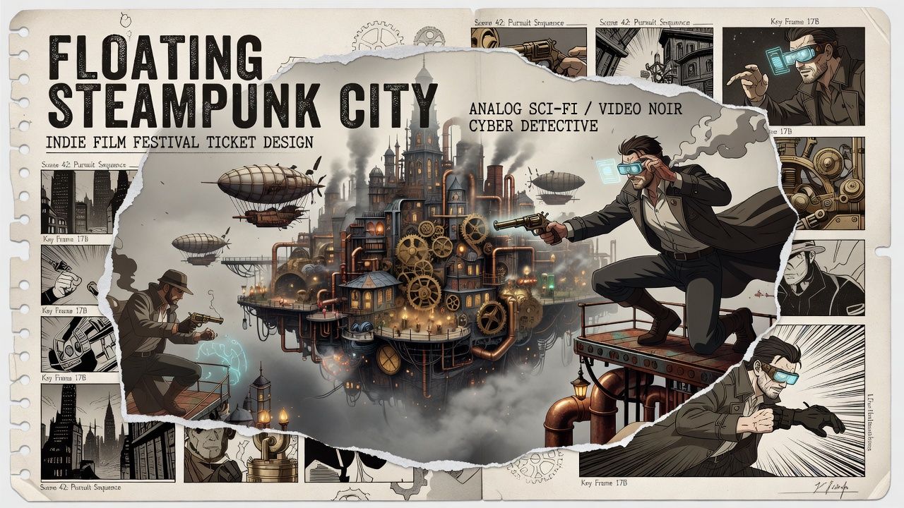 Floating Steampunk City