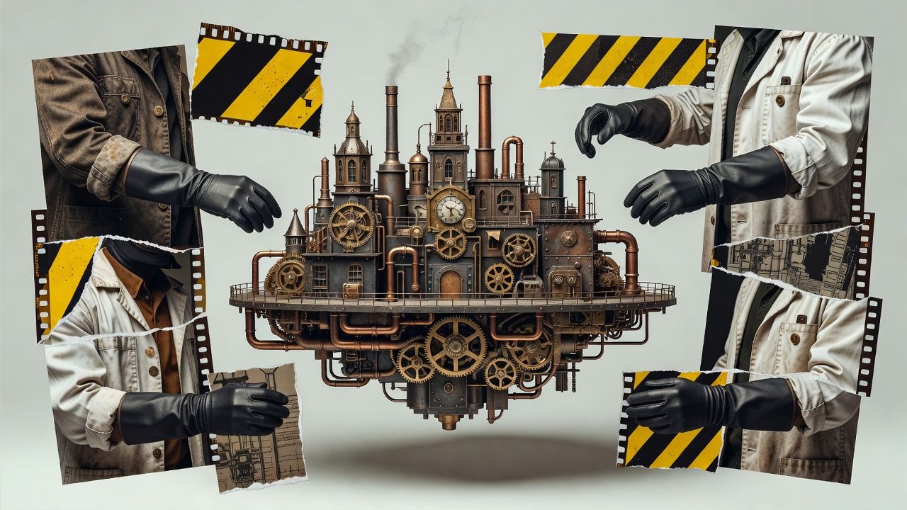 Floating Steampunk City