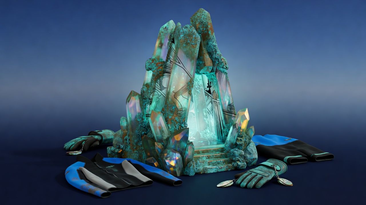 Underwater Crystal Temple