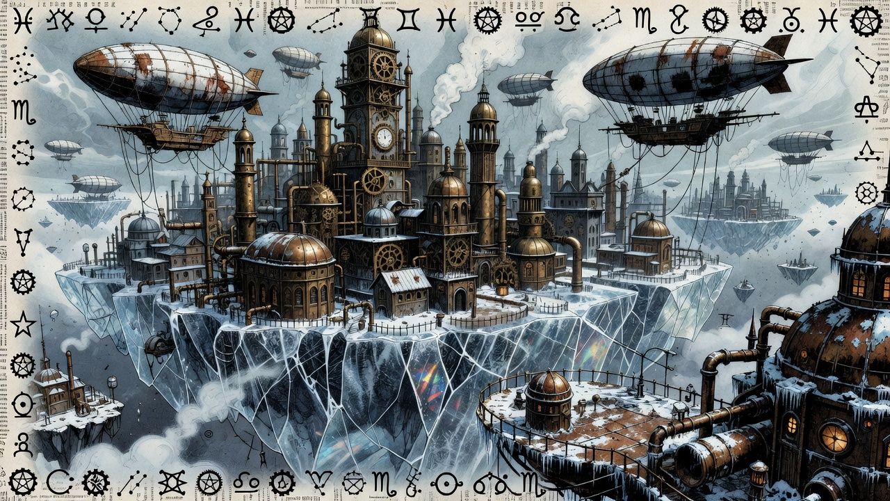Floating Steampunk City