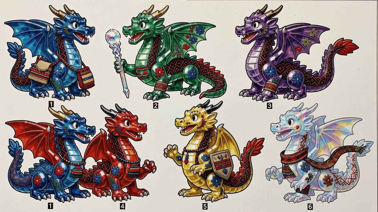Crystal Dragon Figurine