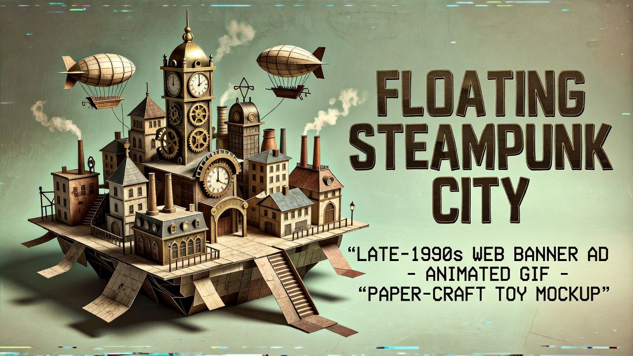 Floating Steampunk City