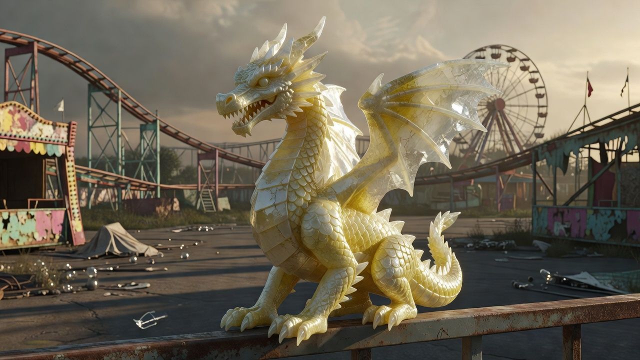 Crystal Dragon Figurine