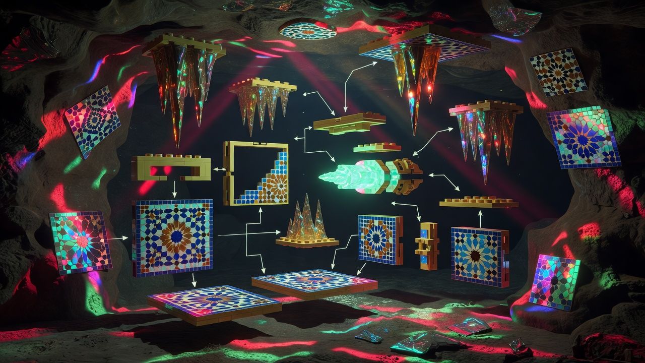 Bioluminescent Deep Sea Cave