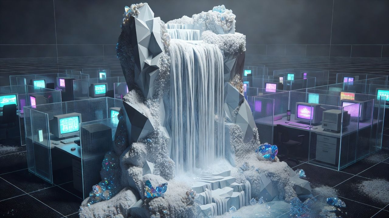 Frozen Waterfall