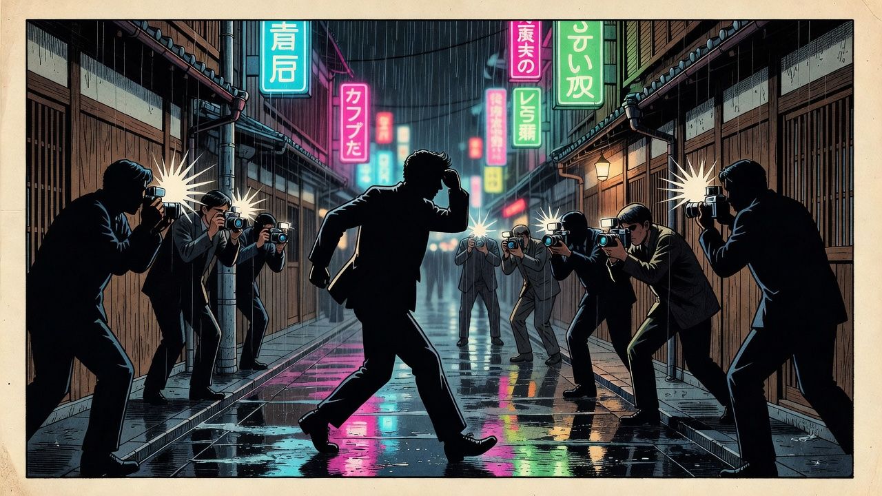 Neon Rainy Alley