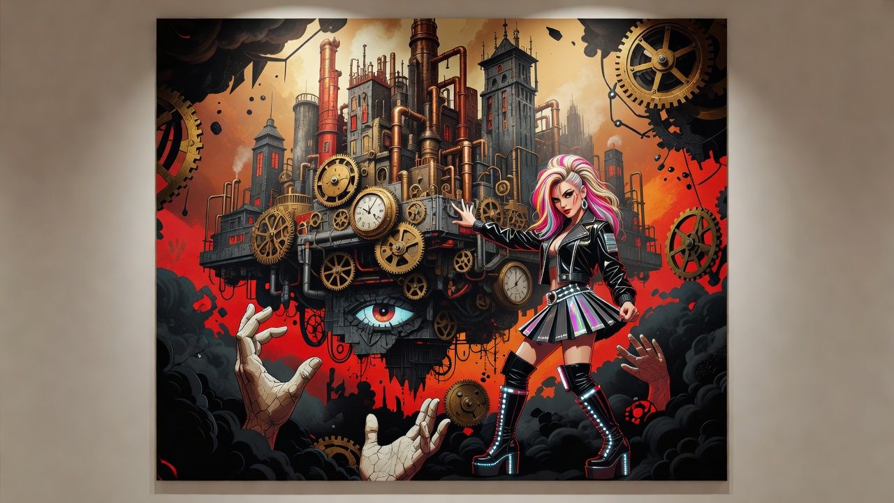 Floating Steampunk City
