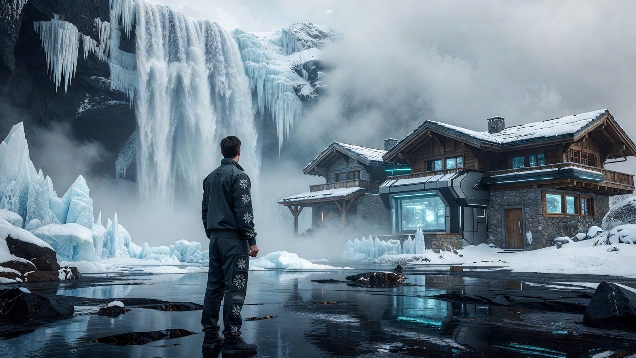 Frozen Waterfall