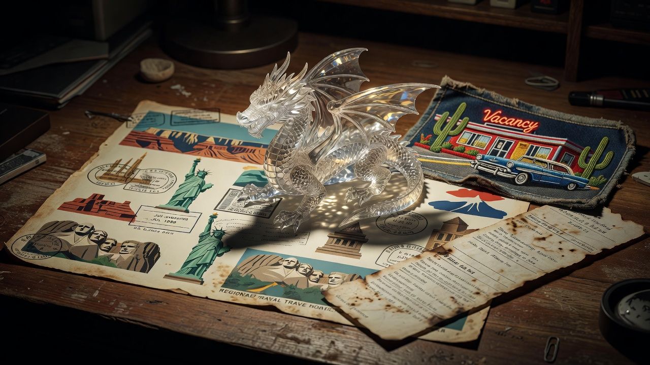Crystal Dragon Figurine