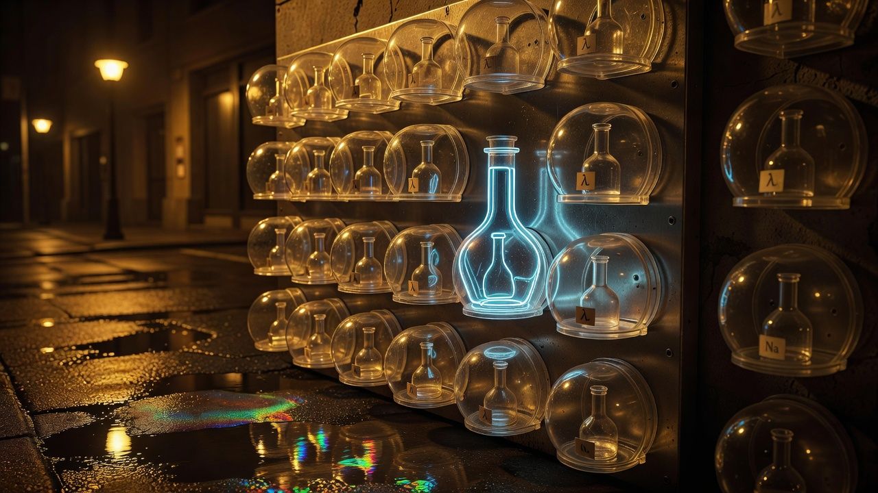 Neon Potion Bottle