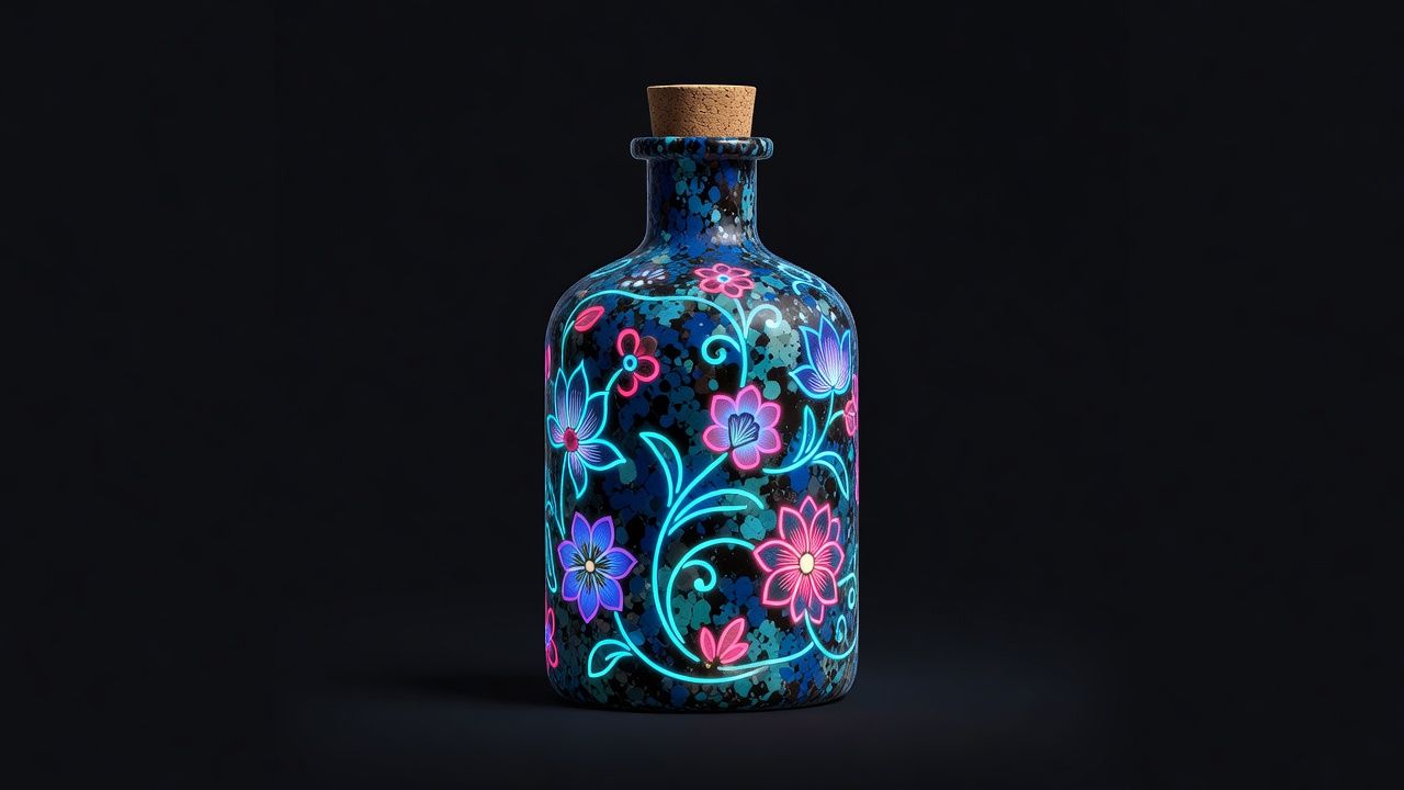 Neon Potion Bottle