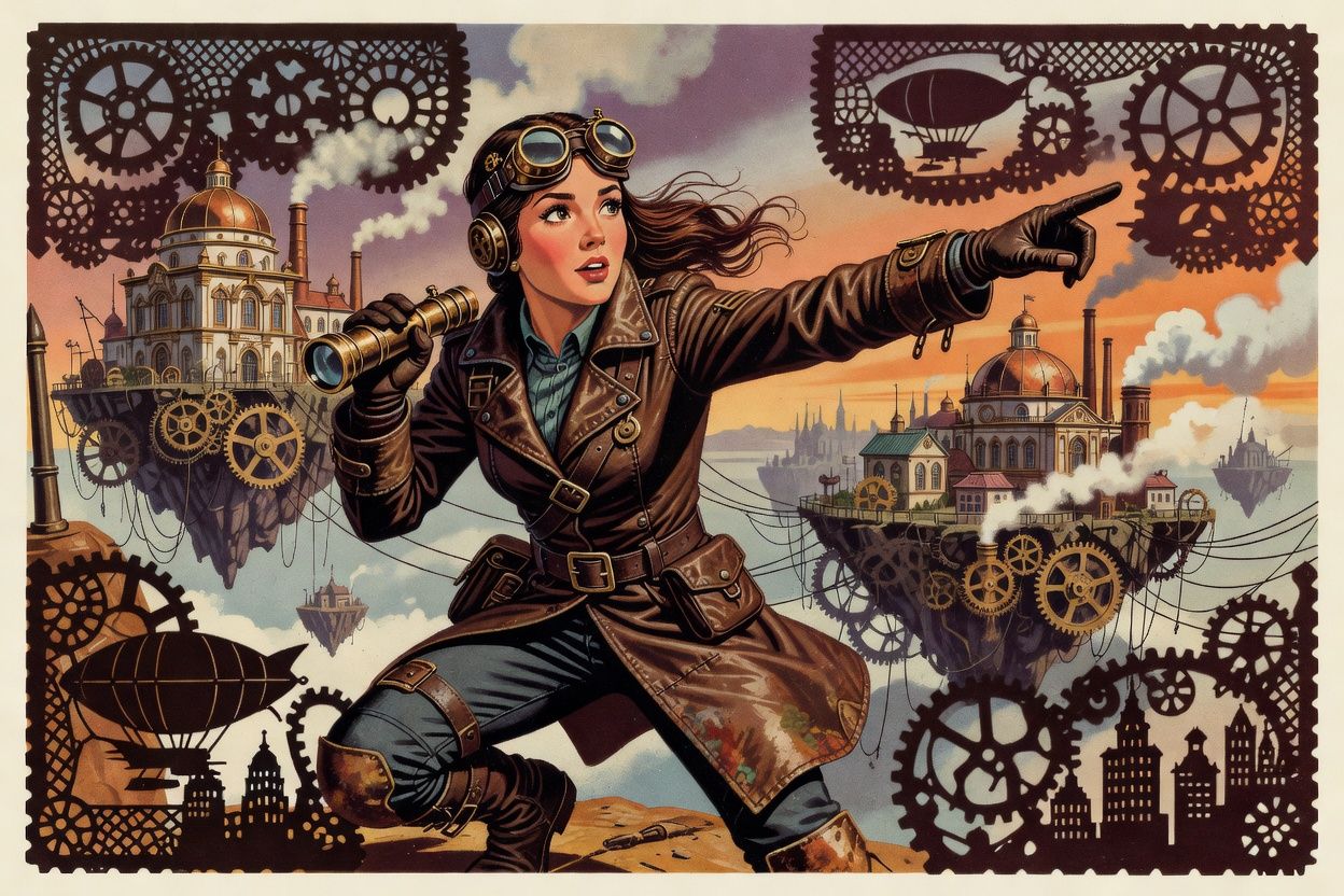 Floating Steampunk City