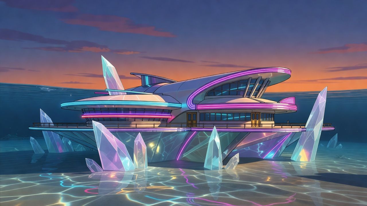 Underwater Crystal Temple