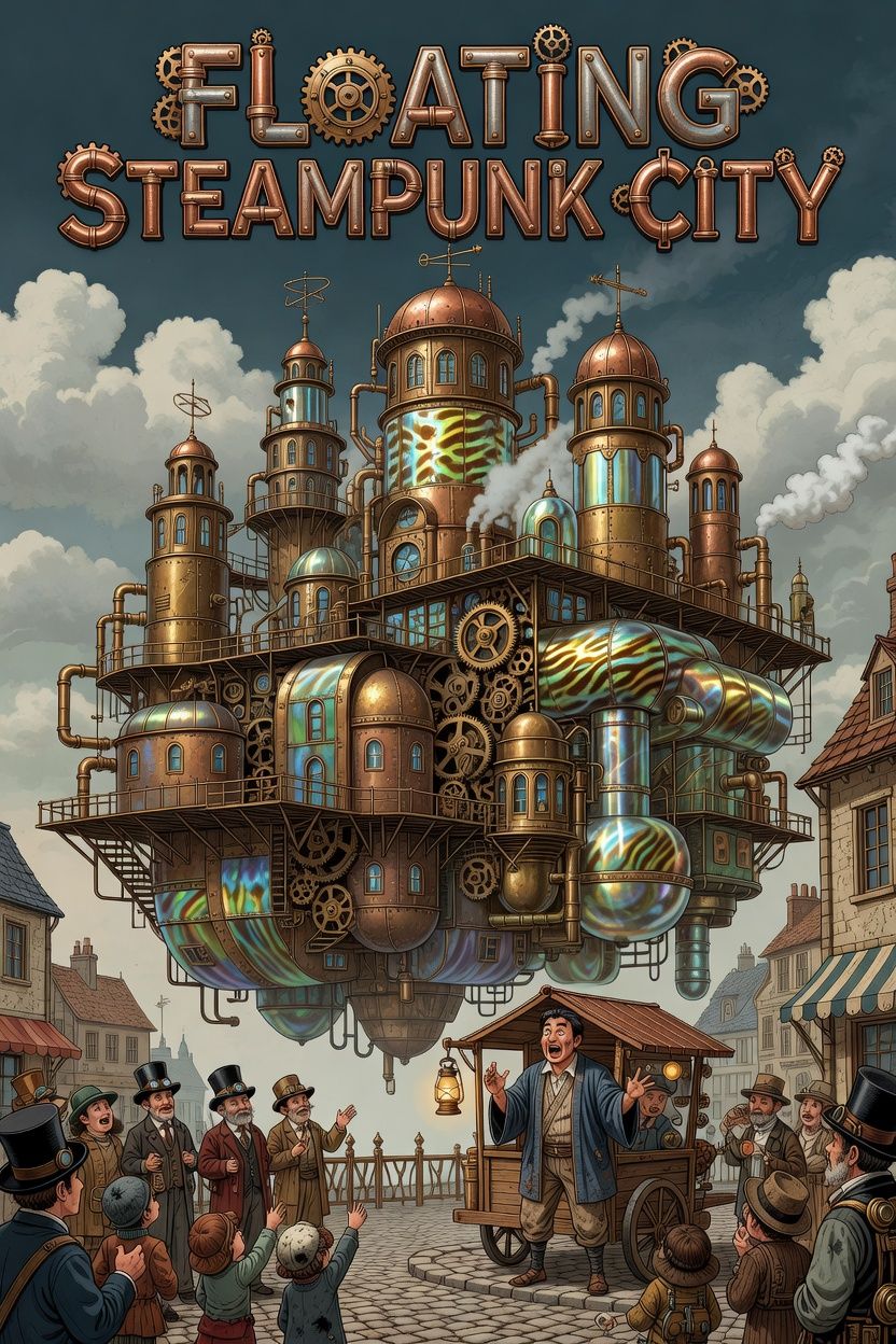 Floating Steampunk City