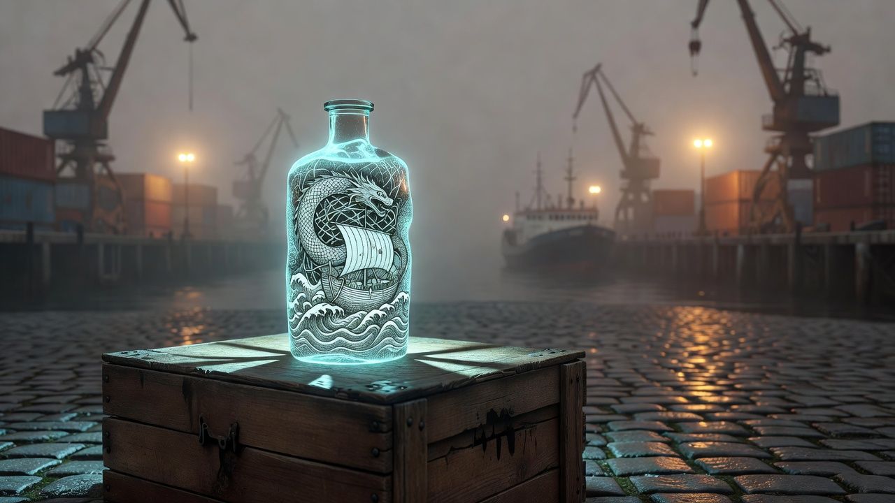Neon Potion Bottle