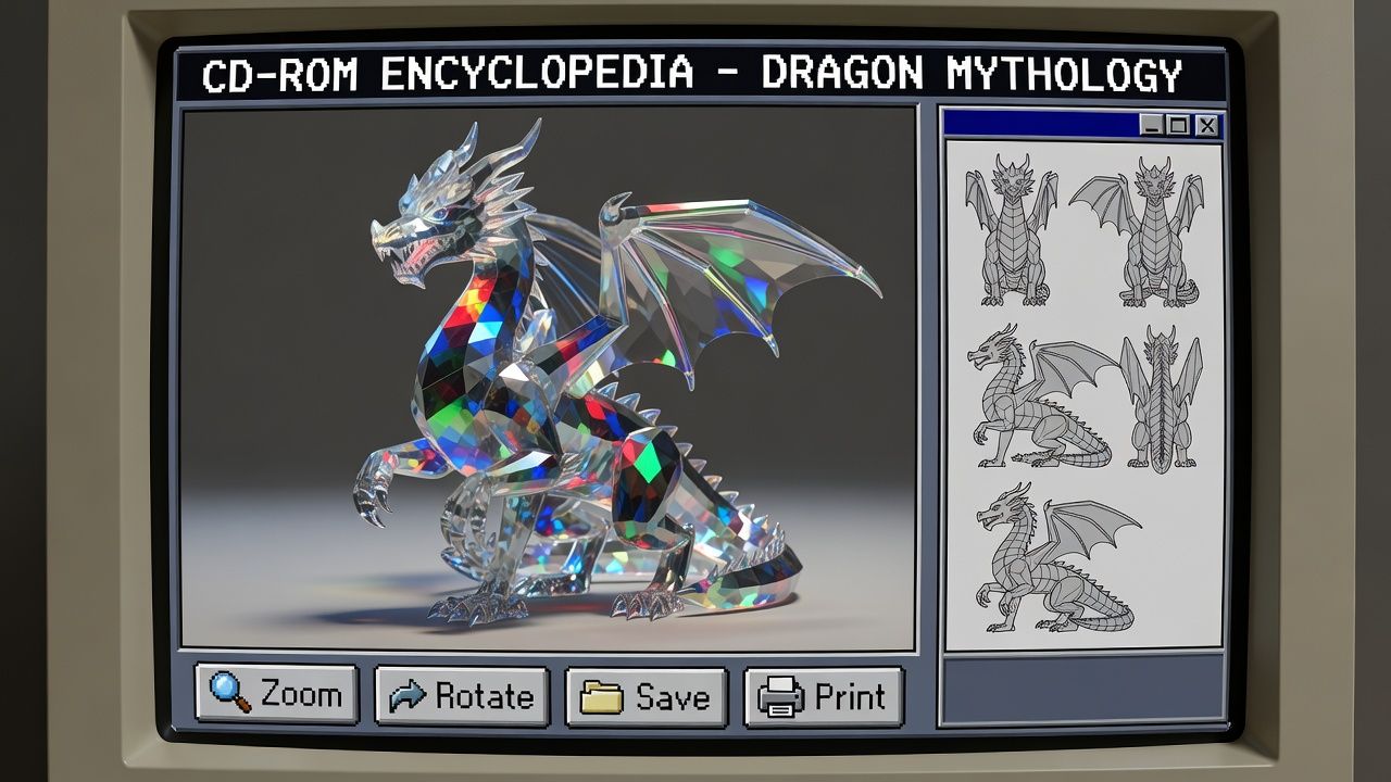 Crystal Dragon Figurine
