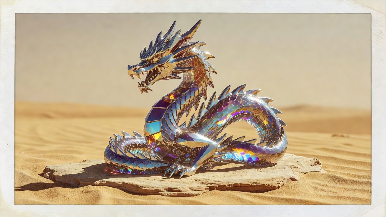 Crystal Dragon Figurine