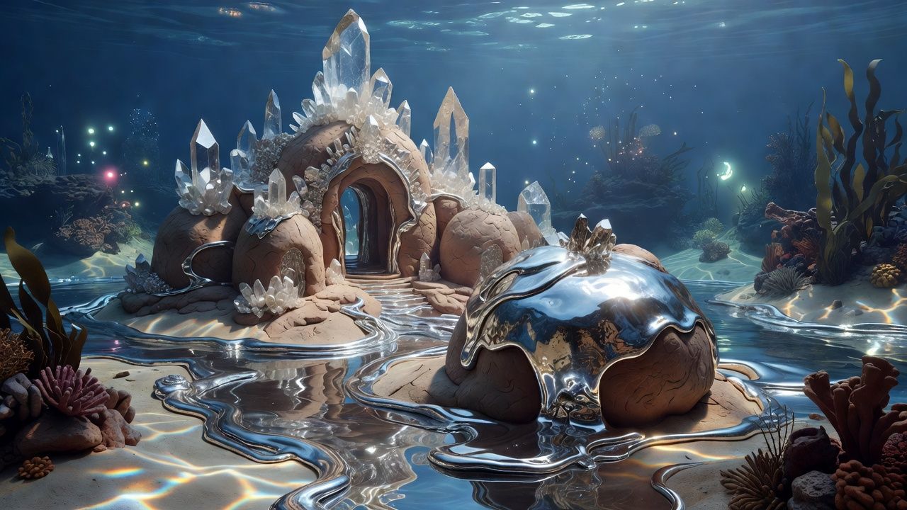 Underwater Crystal Temple