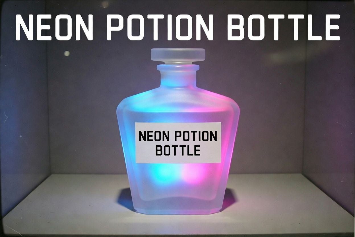 Neon Potion Bottle