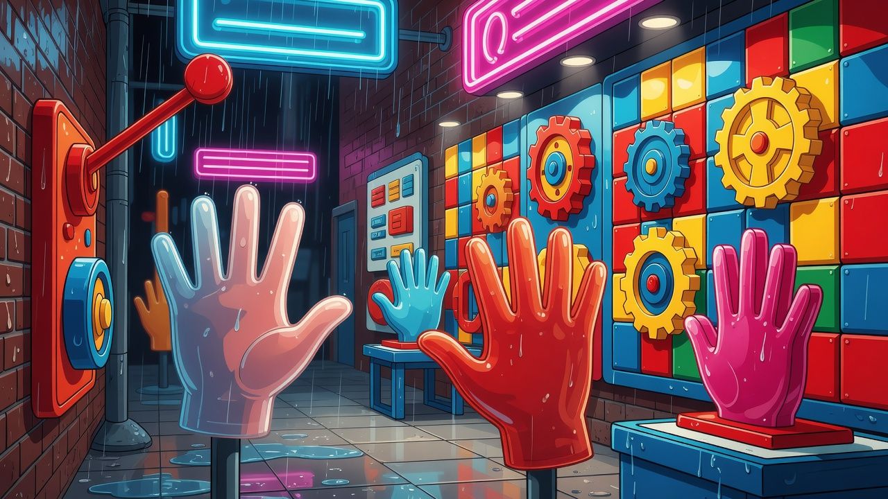 Neon Rainy Alley